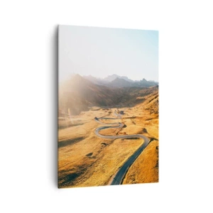 Lærredstryk - Billede på lærred - I en gylden dal - 70x100 cm