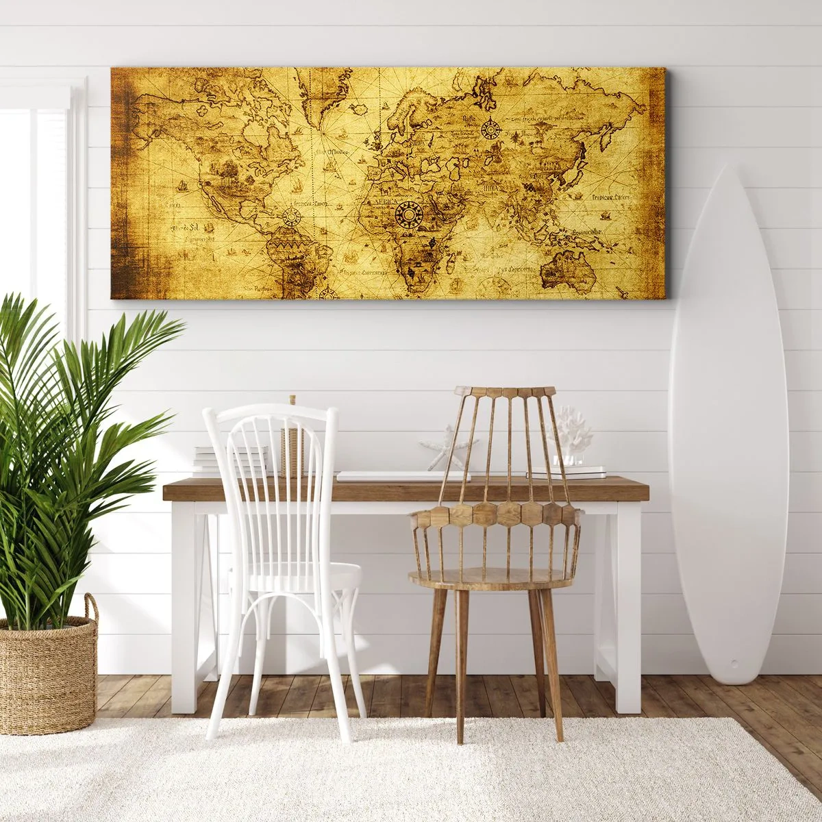 Lærredstryk - Billede på lærred - Mærkelig er denne verden - 160x50 cm