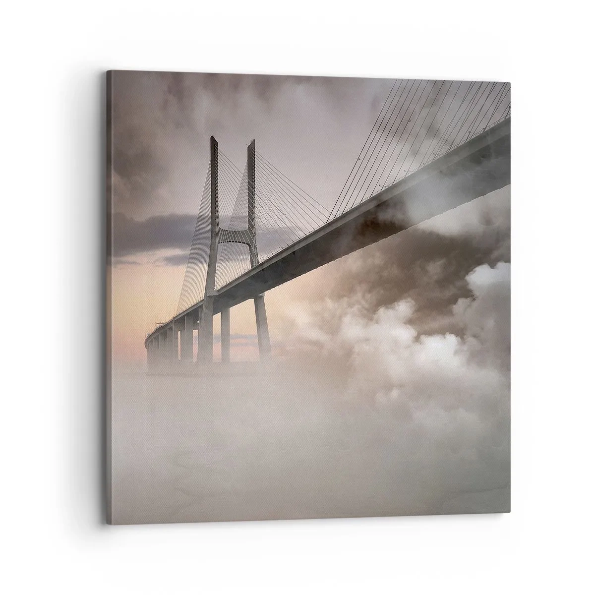 Lærredstryk - Billede på lærred - På en flod, der ikke eksisterer - 70x70 cm