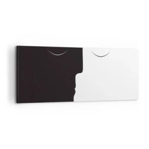 Lærredstryk - Billede på lærred - Modsætningernes enhed - 100x40 cm