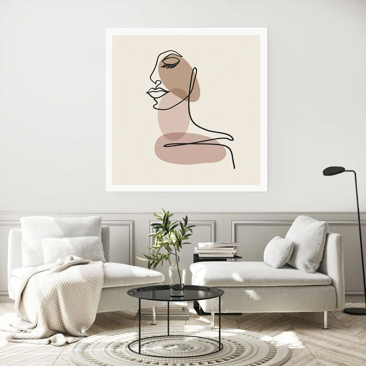 Plakat - Lytter til sig selv - 40x40 cm