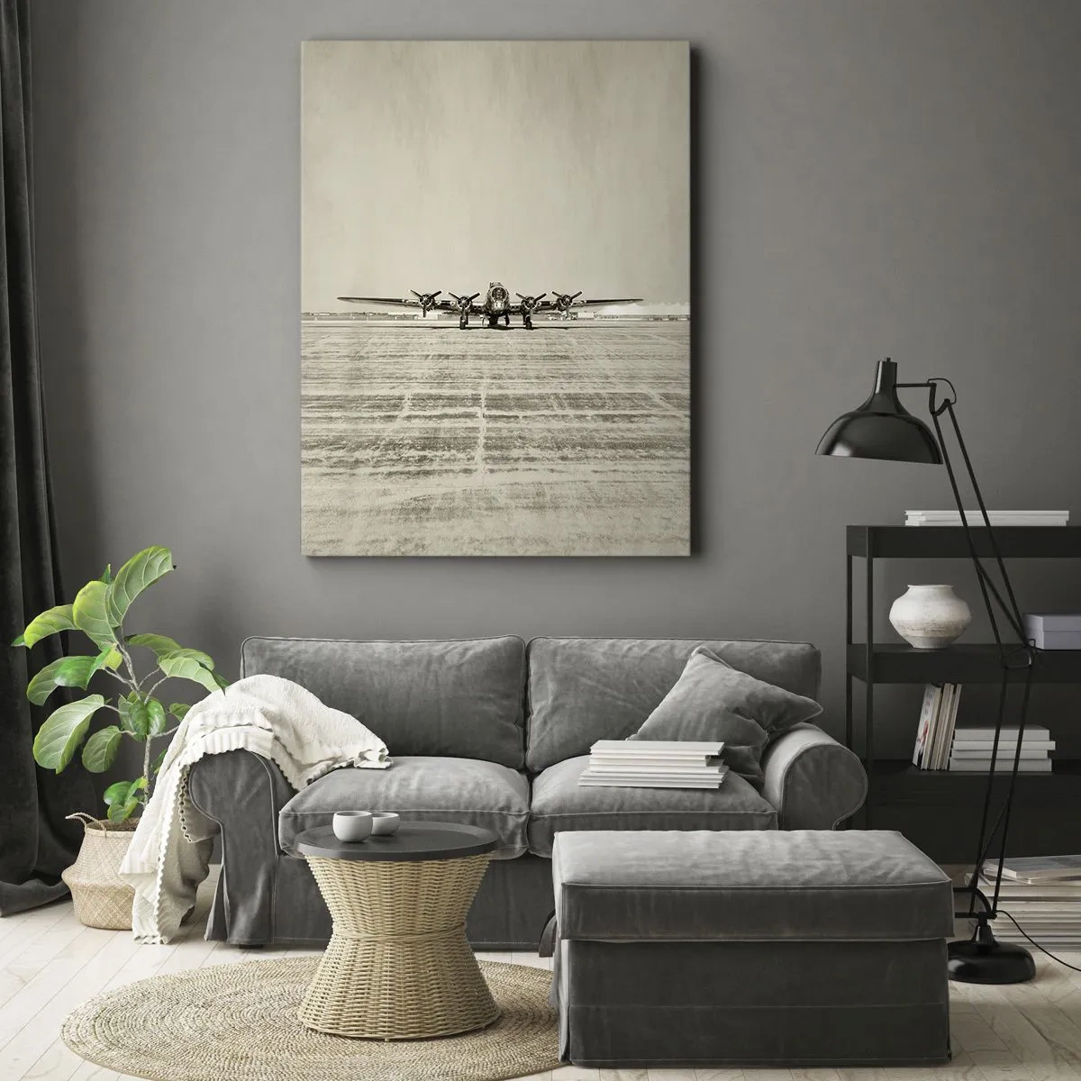 Lærredstryk - Billede på lærred - Som altid klar - 50x70 cm