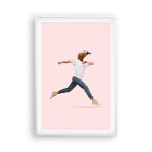 Plakat i hvid ramme - En knivspids absurditet - 61x91 cm