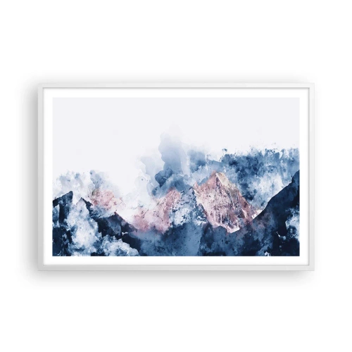 Plakat i hvid ramme - Dette er toppene! - 91x61 cm