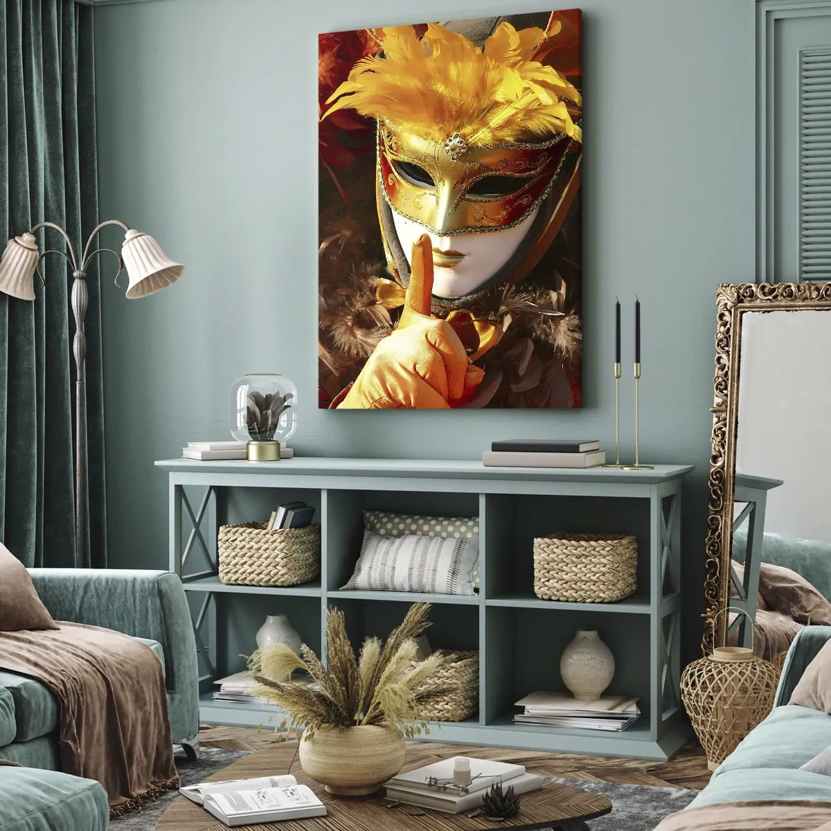 Lærredstryk - Billede på lærred - Mystik er en del af spillet - 50x70 cm