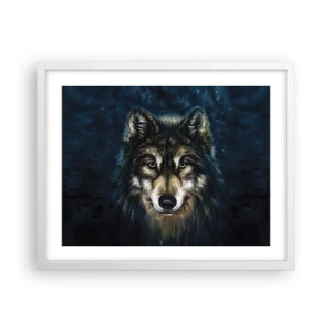 Plakat i hvid ramme - Alfa? Og omega - 50x40 cm