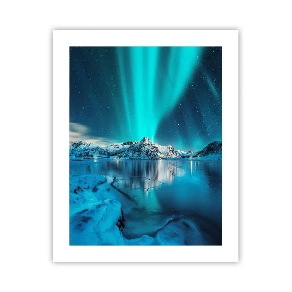 Plakat - Nat med lys - 40x50 cm