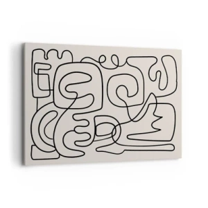 Lærredstryk - Billede på lærred - På sporet - 100x70 cm