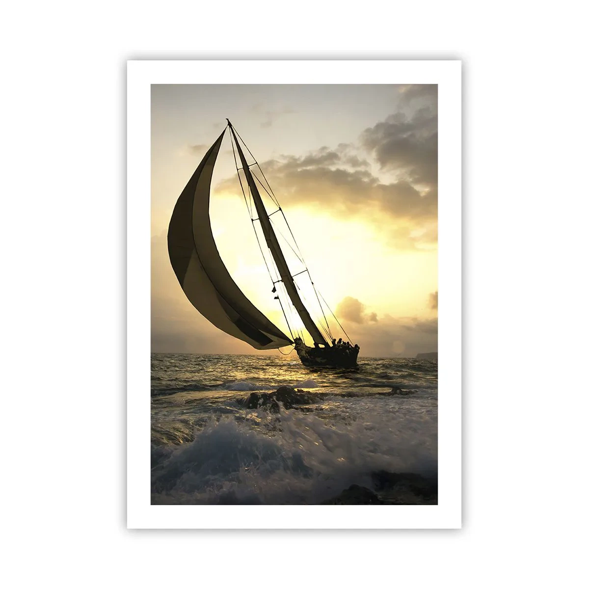 Plakat - I medvind og modvind - 50x70 cm