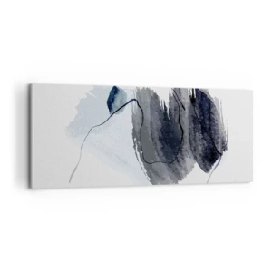Lærredstryk - Billede på lærred - Intensitet og bevægelse - 100x40 cm