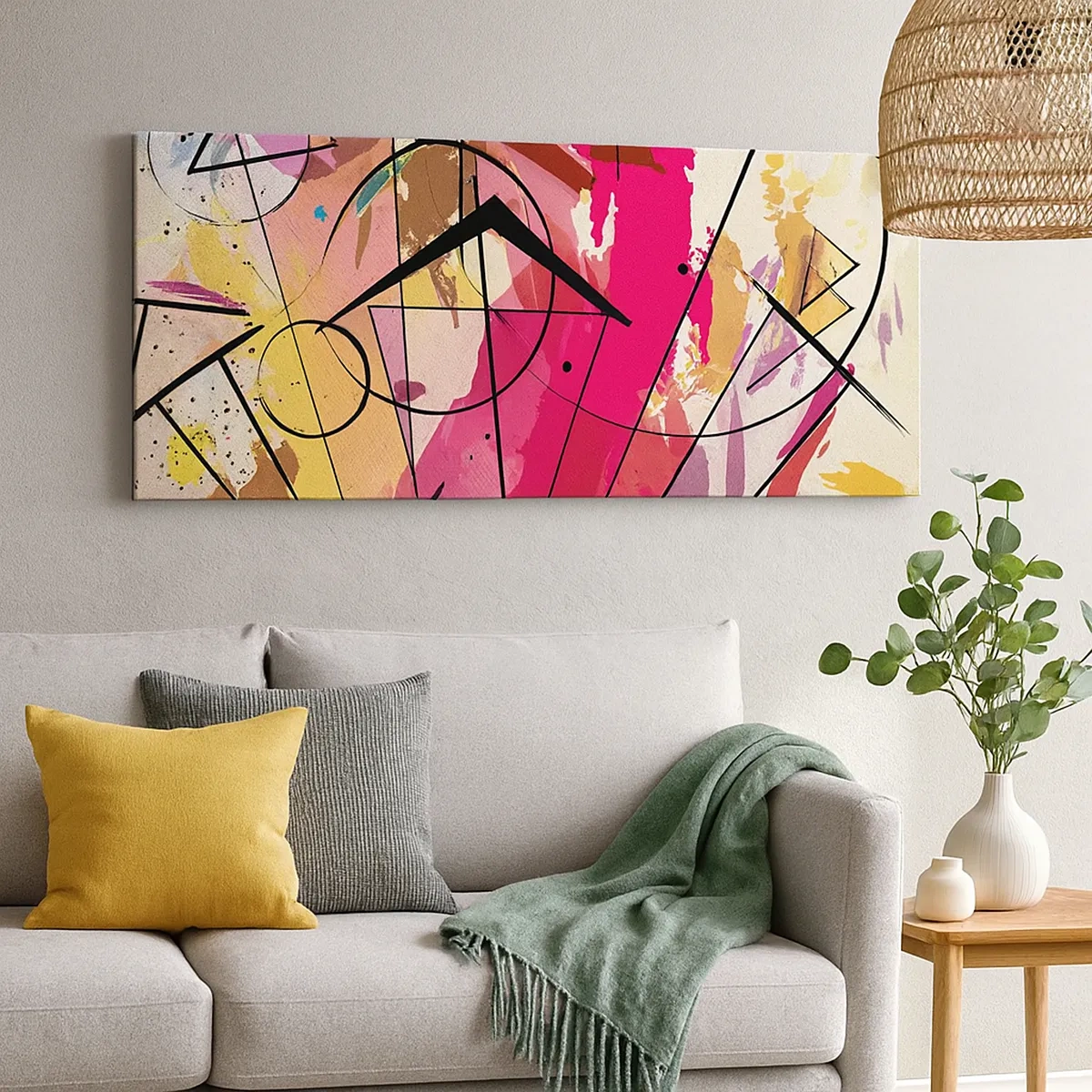 Lærredstryk - Billede på lærred - Eksplosion - 30x30 cm