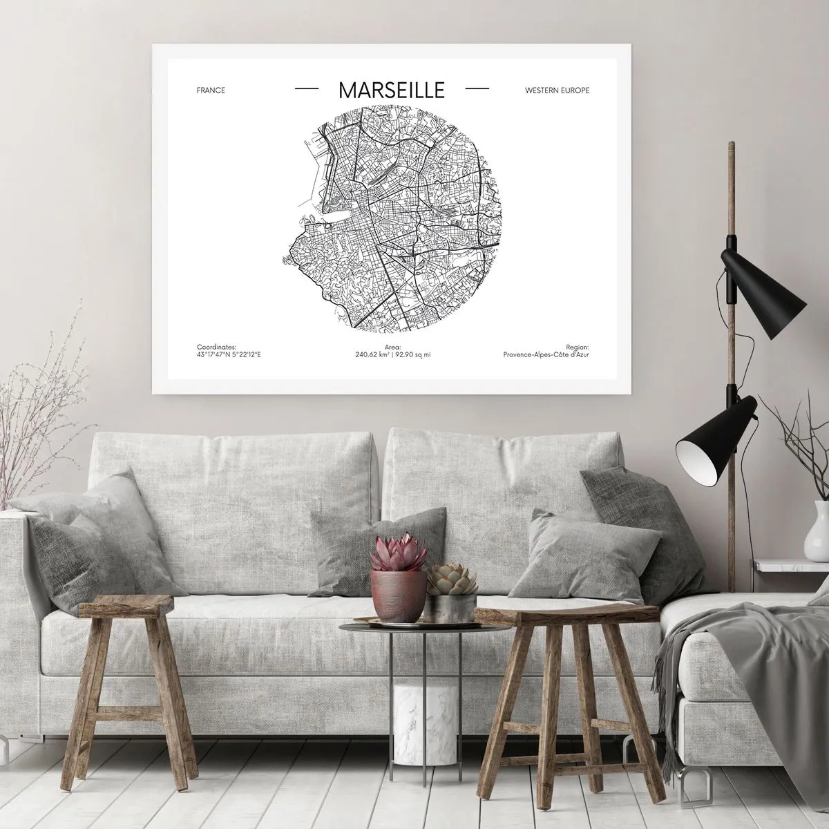 Plakat - Marseilles anatomi - 91x61 cm