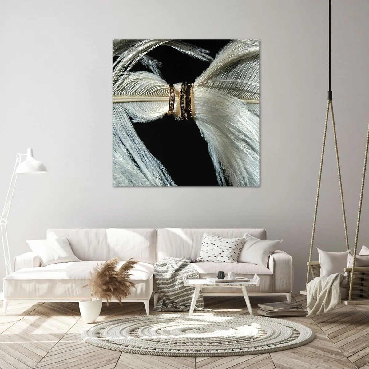 Lærredstryk - Billede på lærred - ...og jeg vil ikke forlade dig... - 60x60 cm