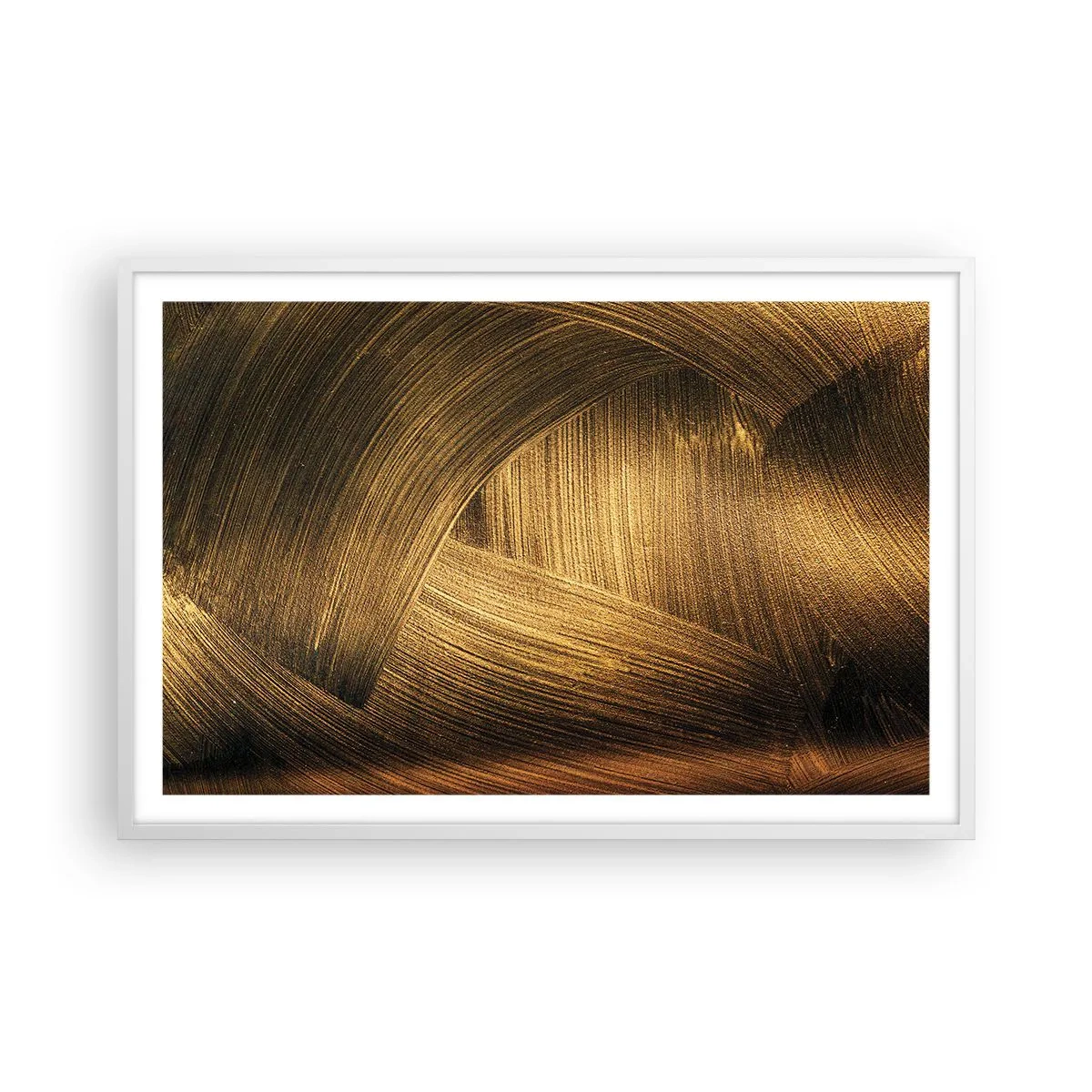 Plakat i hvid ramme - I den gyldne labyrint - 91x61 cm