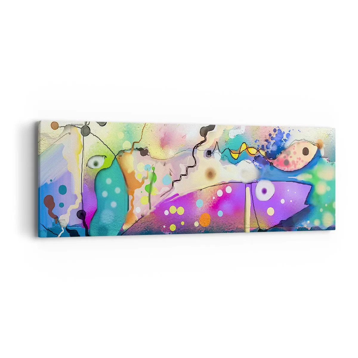 Lærredstryk - Billede på lærred - Ingen ord! - 90x30 cm