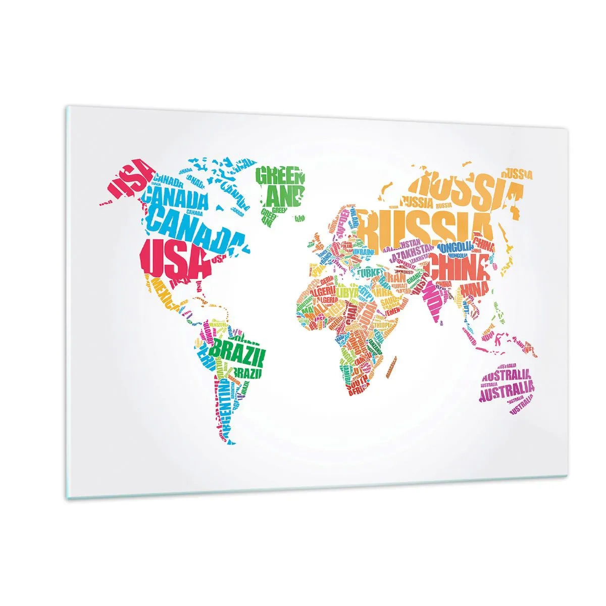 Billede på glas - Jeg ønsker at vide alt - 120x80 cm