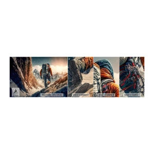Fototapet Prøve Standard Eco - Ensom kriger - Alperne, Klatring, Bjerge - 100x30 cm