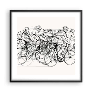 Plakat i sort ramme - Sammen i et team - 50x50 cm