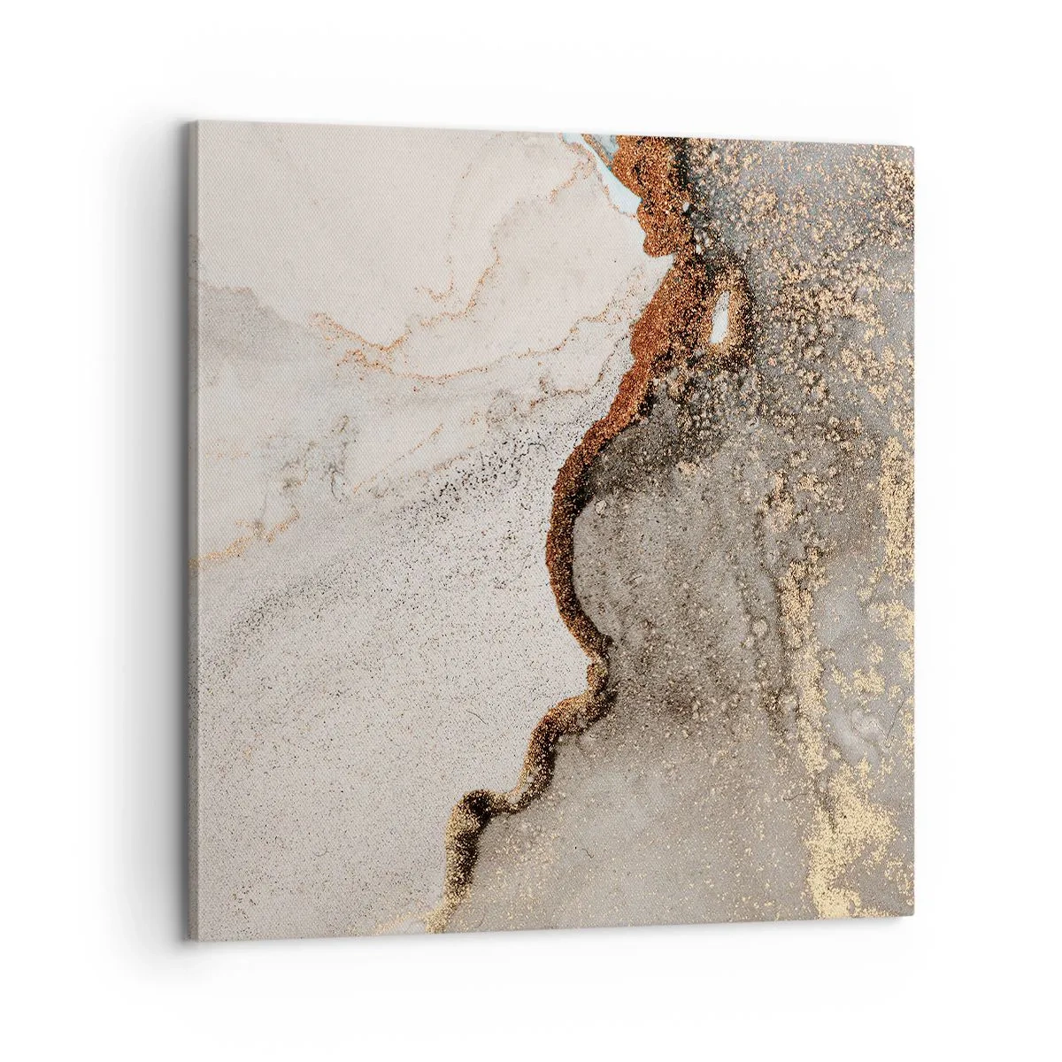 Lærredstryk - Billede på lærred - På farvegrænsen - 60x60 cm