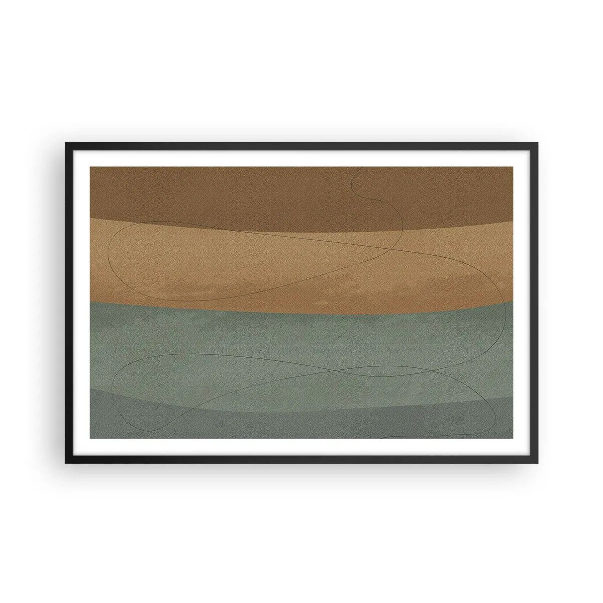 Plakat i sort ramme - Vandret sammensætning - 91x61 cm