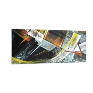 Billede på glas - Bevægelsesenergi - 100x40 cm