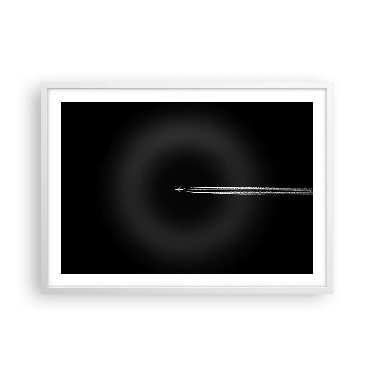 Plakat i hvid ramme - Ind i en anden dimension - 70x50 cm