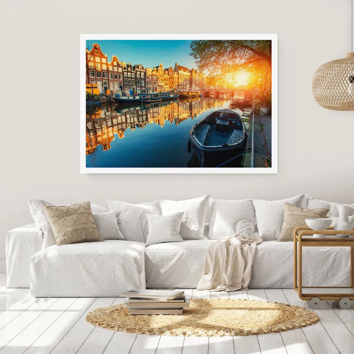 Plakat - Morgen i Amsterdam - 100x70 cm