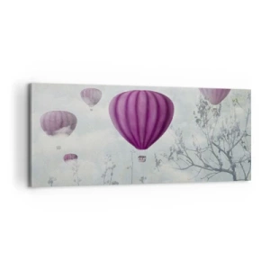 Lærredstryk - Billede på lærred - Som skibe på himlen - 100x40 cm