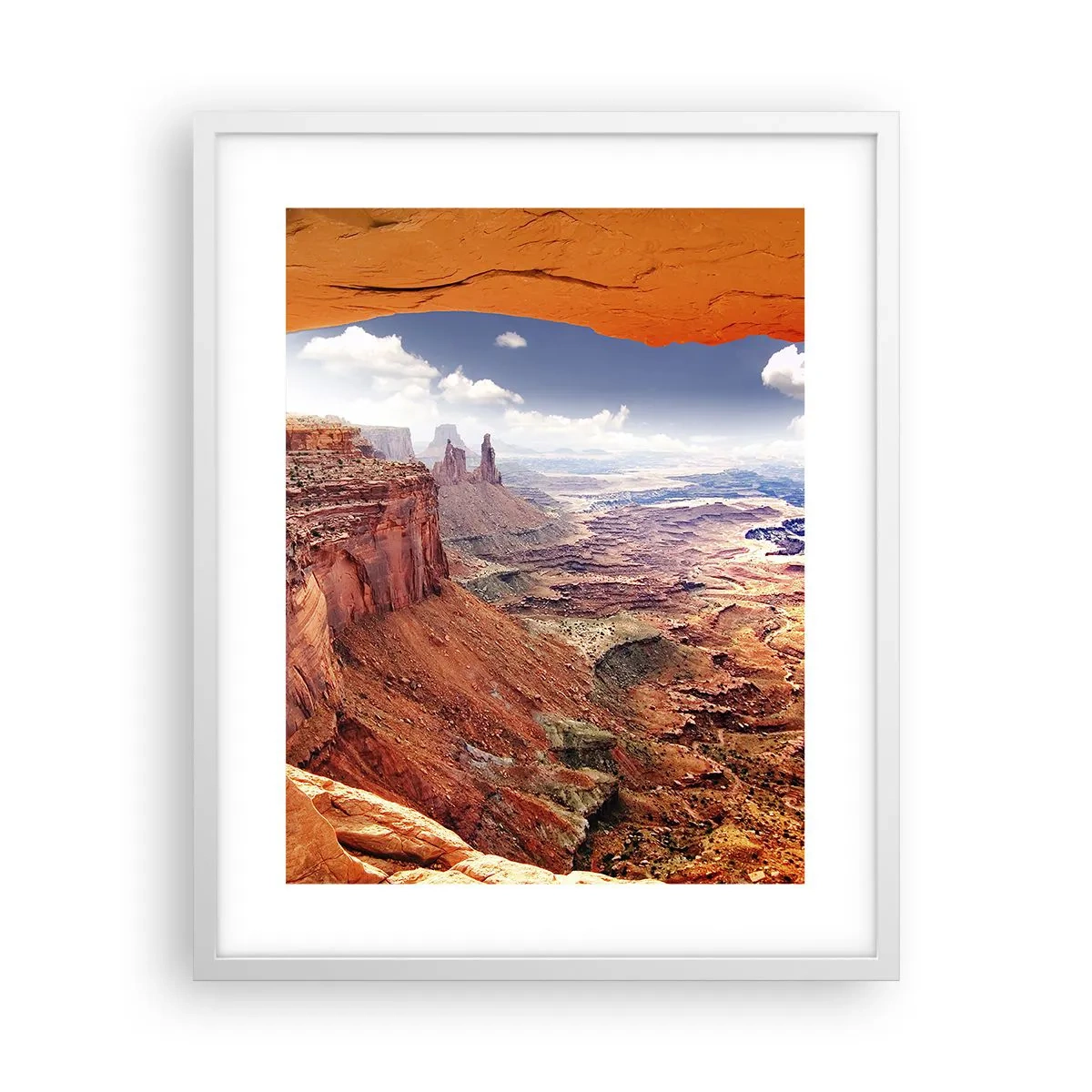 Plakat i hvid ramme - Udskåret af naturen selv - 40x50 cm