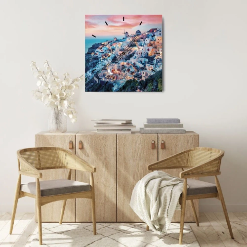 Vægur, Uret - Din store græske ferie - 30x30 cm