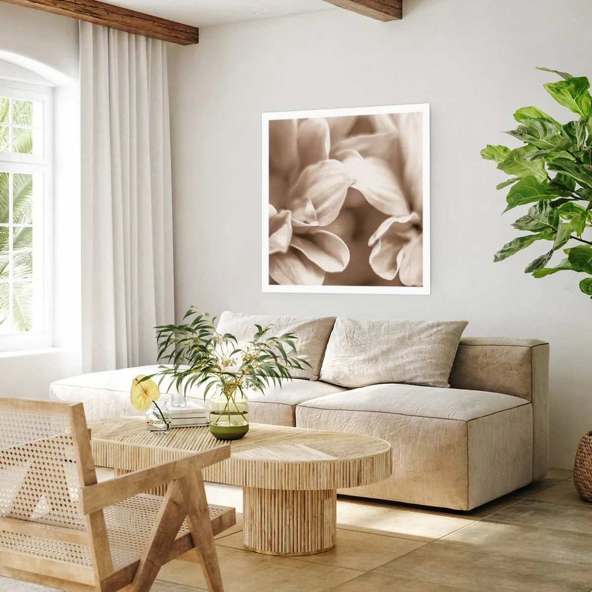 Plakat - Blid som et smil - 60x60 cm