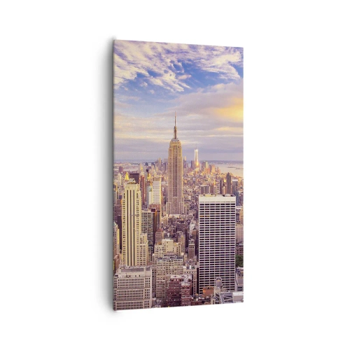 Lærredstryk - Billede på lærred - Ræk ud efter skyerne selv - 65x120 cm