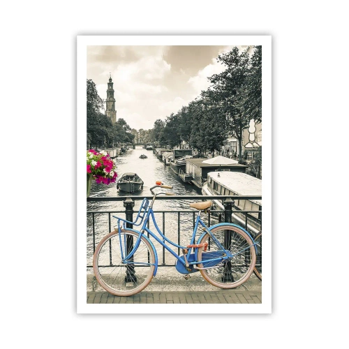 Plakat - Farverne i Amsterdams gader - 70x100 cm