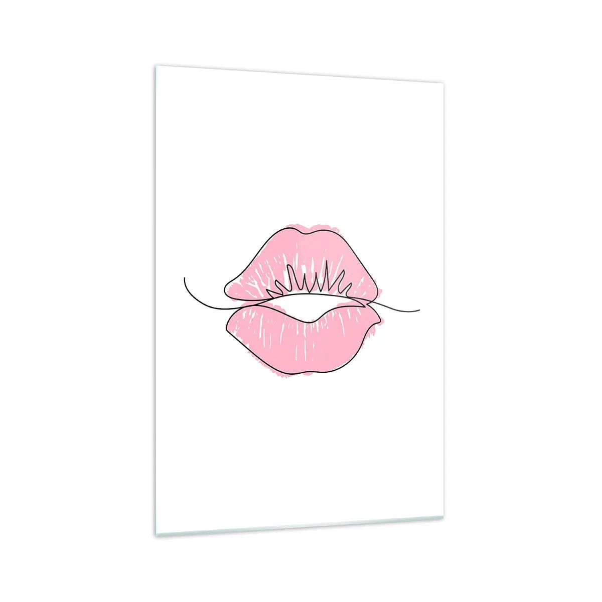 Billede på glas - Klar til at kysse? - 70x100 cm