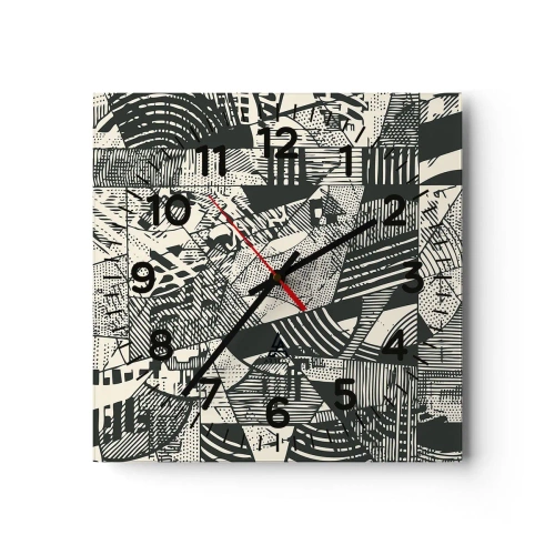 Vægur, Uret - Nutidens dynamik - 30x30 cm