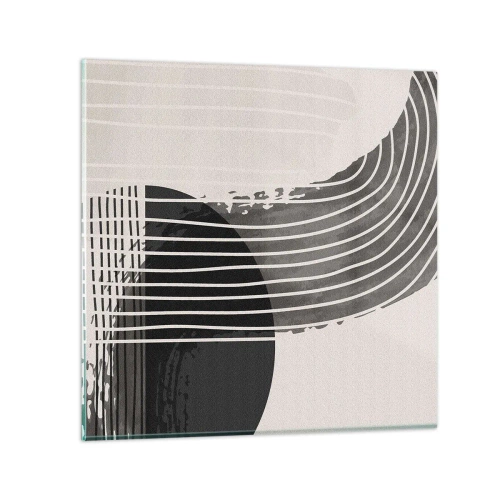 Billede på glas - Derhen og tilbage - 60x60 cm