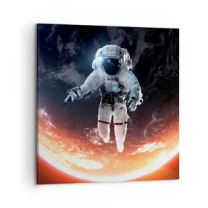 Lærredstryk - Billede på lærred - Må jeg blive lidt længere? - 50x50 cm