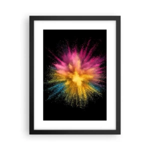 Plakat i sort ramme - Farvernes fødsel  - 30x40 cm