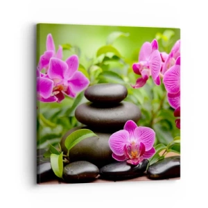 Lærredstryk - Billede på lærred - Pyramide af ro og fred - 30x30 cm