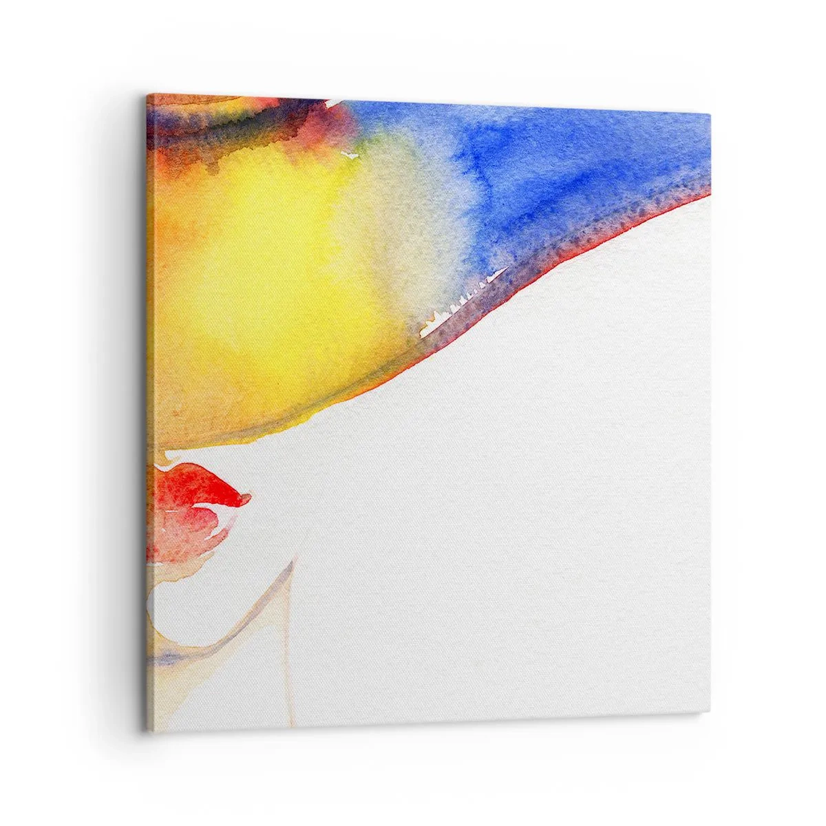 Lærredstryk - Billede på lærred - Portræt af en dame    - 60x60 cm