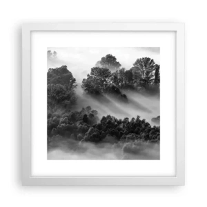 Plakat i hvid ramme - At vågne fra søvnen - 30x30 cm