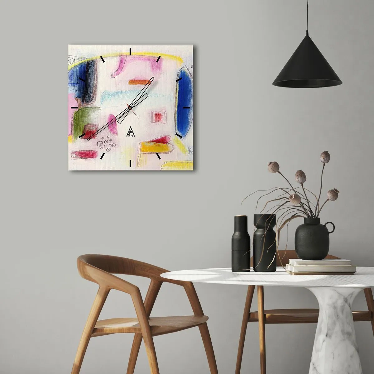 Vægur, Uret - Mere konveks end konkav eller flad - 30x30 cm