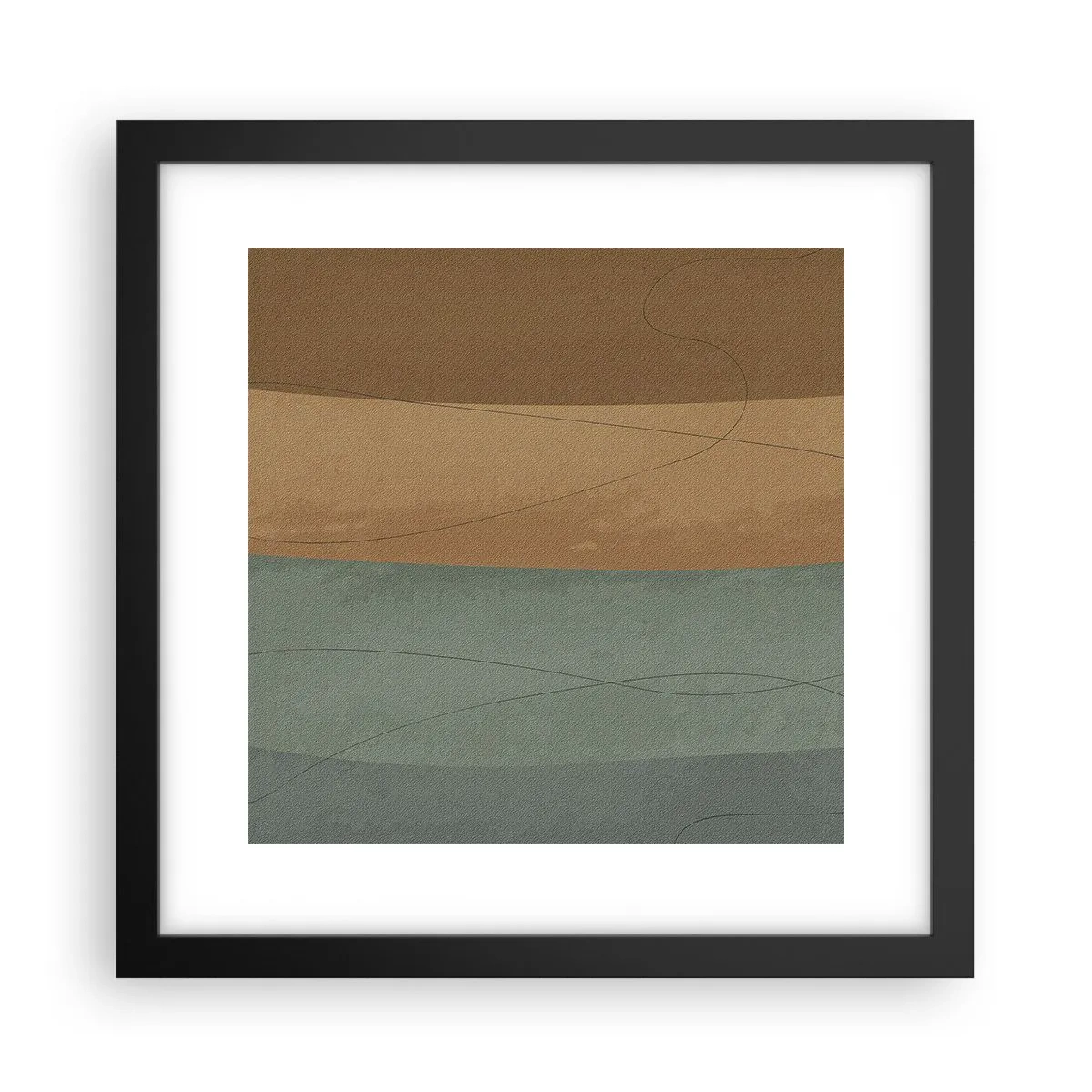 Plakat i sort ramme - Vandret sammensætning - 30x30 cm