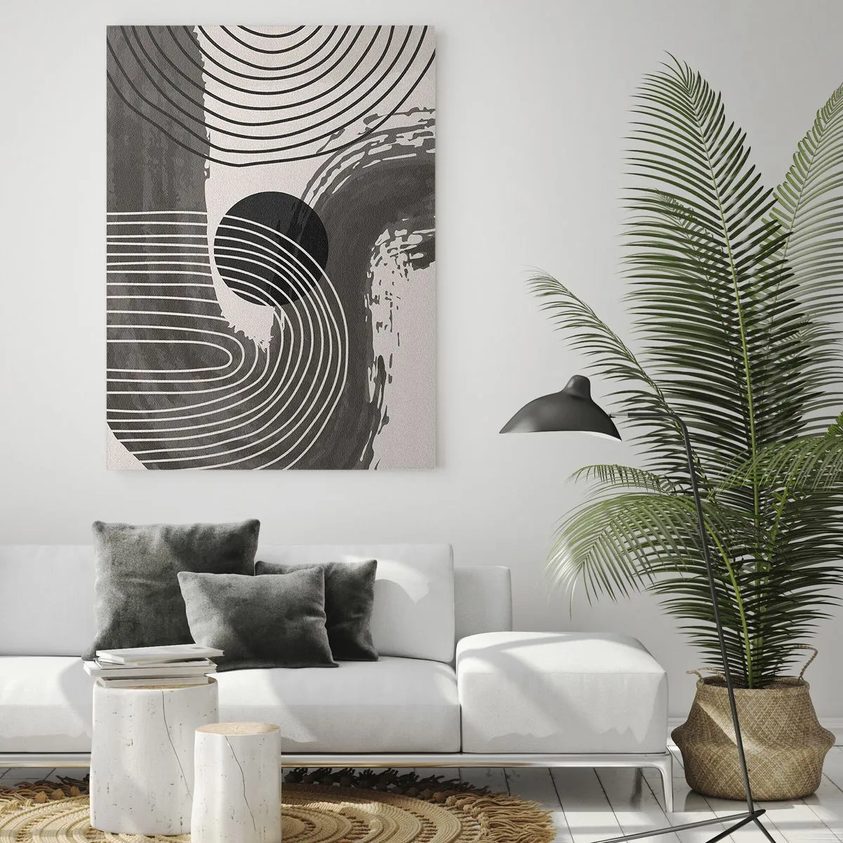 Billede på glas - Oval vinder - 50x70 cm