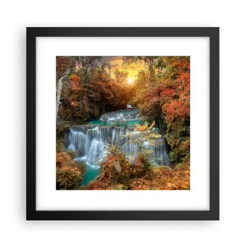 Plakat i sort ramme - Skovens skjulte skat - 30x30 cm