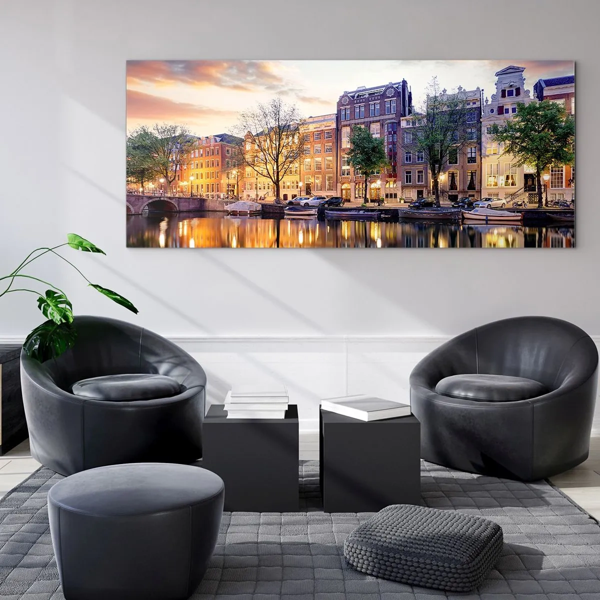 Billede på glas - Tilbageholdende og rolig hollandsk skønhed - 120x50 cm