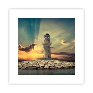 Plakat - Lys - Godhed - Skønhed - 30x30 cm