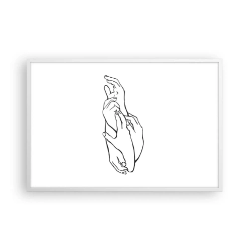 Plakat i hvid ramme - God berøring - 91x61 cm