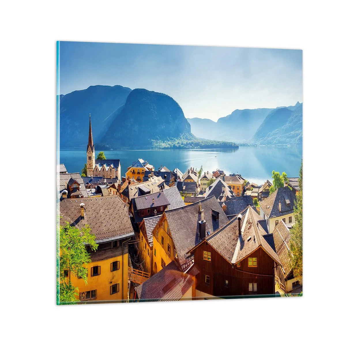 Billede på glas - Det kunne ikke være mere malerisk - 70x70 cm