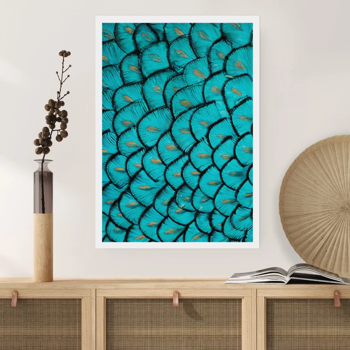 Plakat - Den store fjer-galla - 30x40 cm